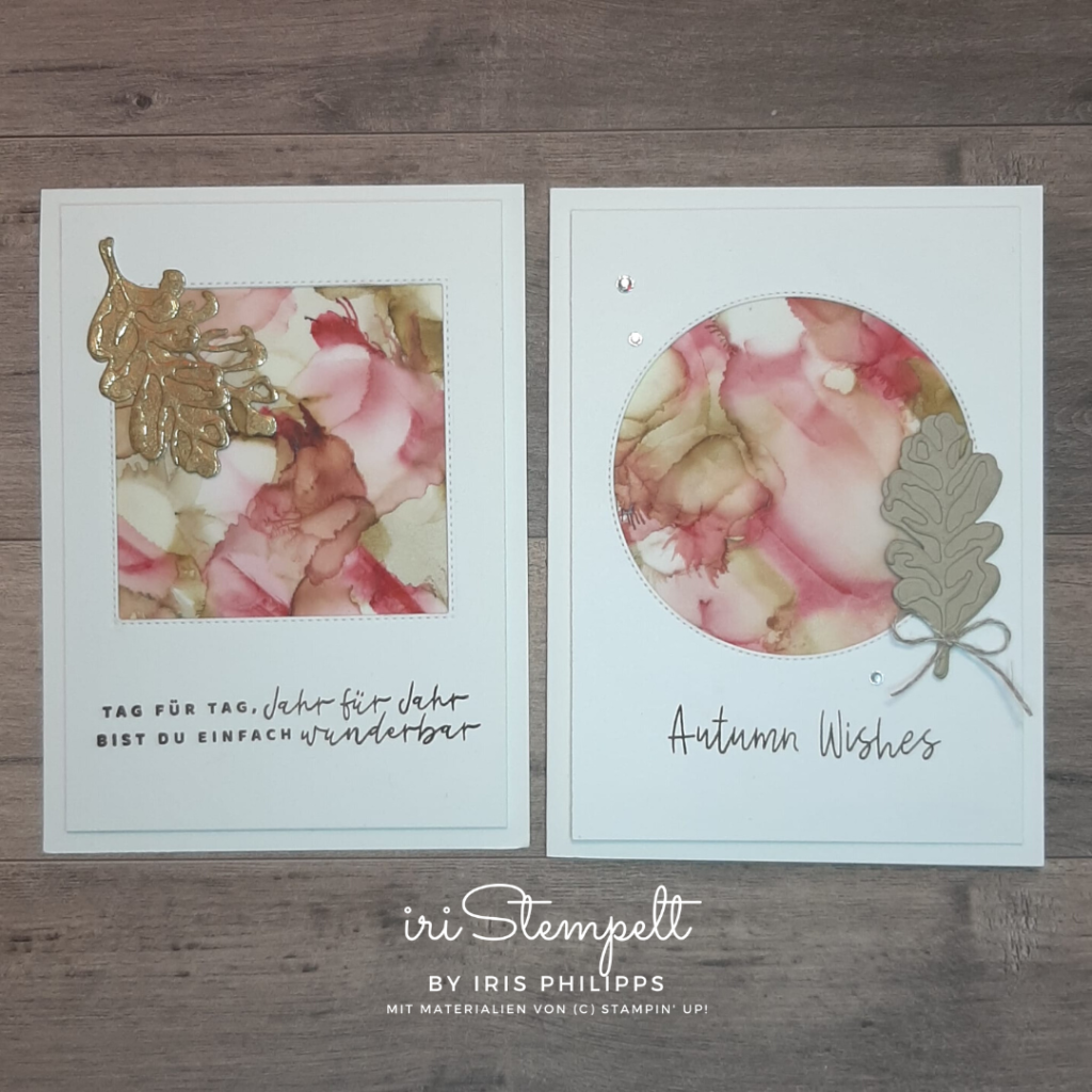 Happy Friday Blog Hop - Stempeltechnik - Alcohol-Ink-Technik