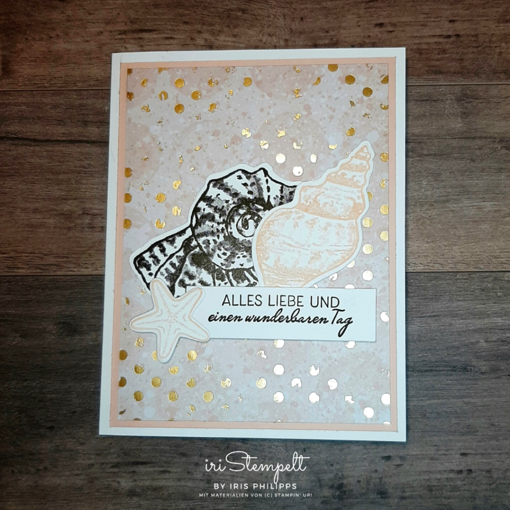 Storybook-Card zum Geburtstag mit "Wie Muscheln"