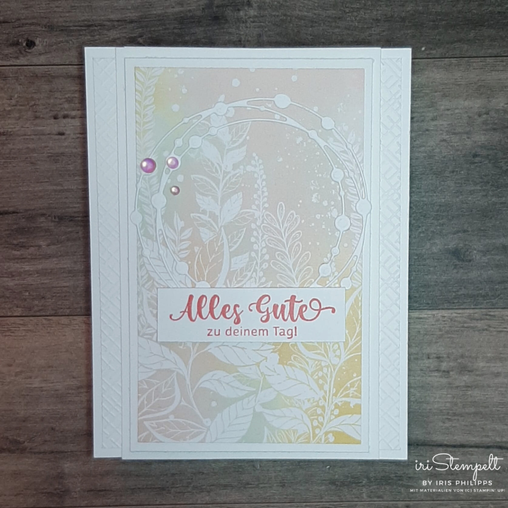 6. InstaHop “Bunte Stempelrunde” - Feierliche Anlässe - Flying Finch Fold Card mit dem Produktpaket "Florale Freundschaft" 