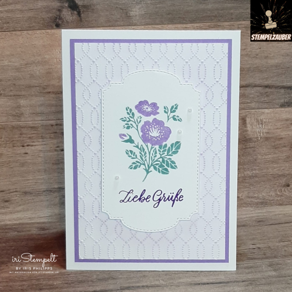 Instahop "Stempelzauber" - Heideblüte vs. Amethyst mit dem Produktpaket "Schlichte Eleganz" von Stampin' Up!